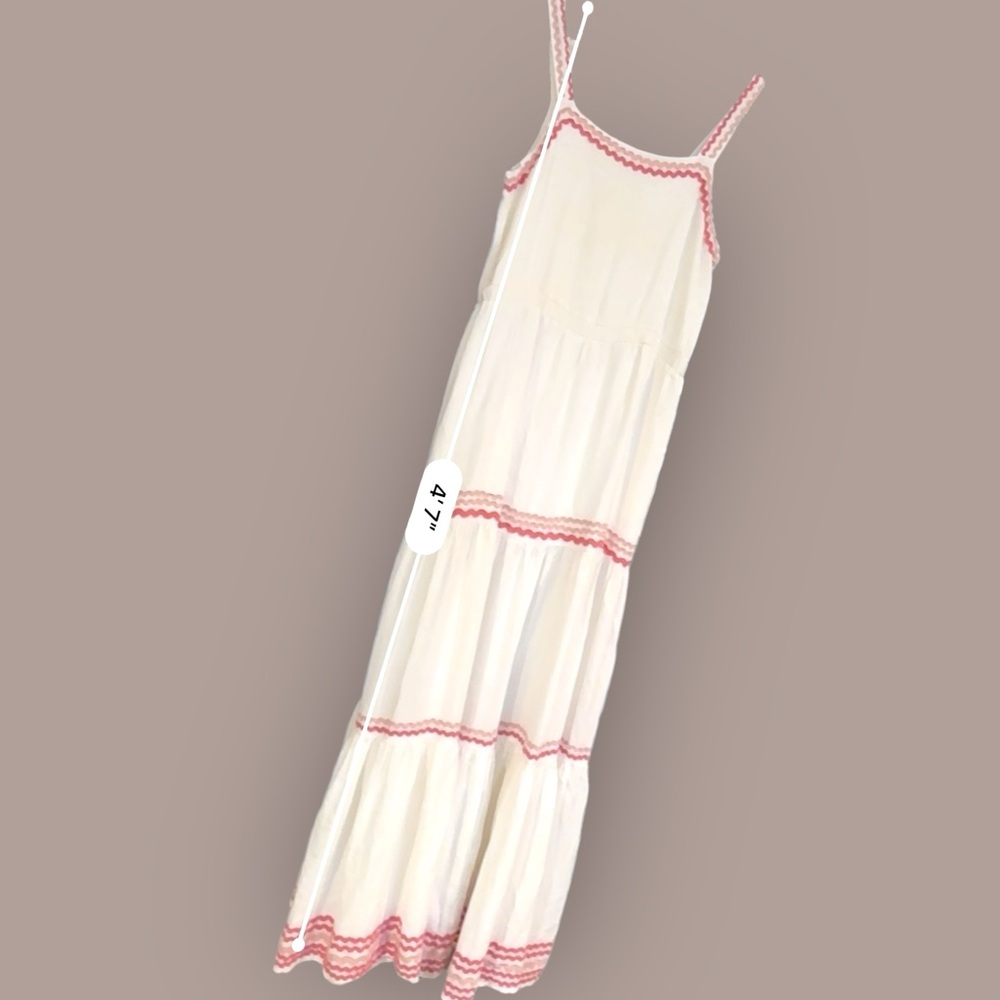 Splendid Riviera Rick Rack Maxi Dress Size Medium - Picture 5 of 8